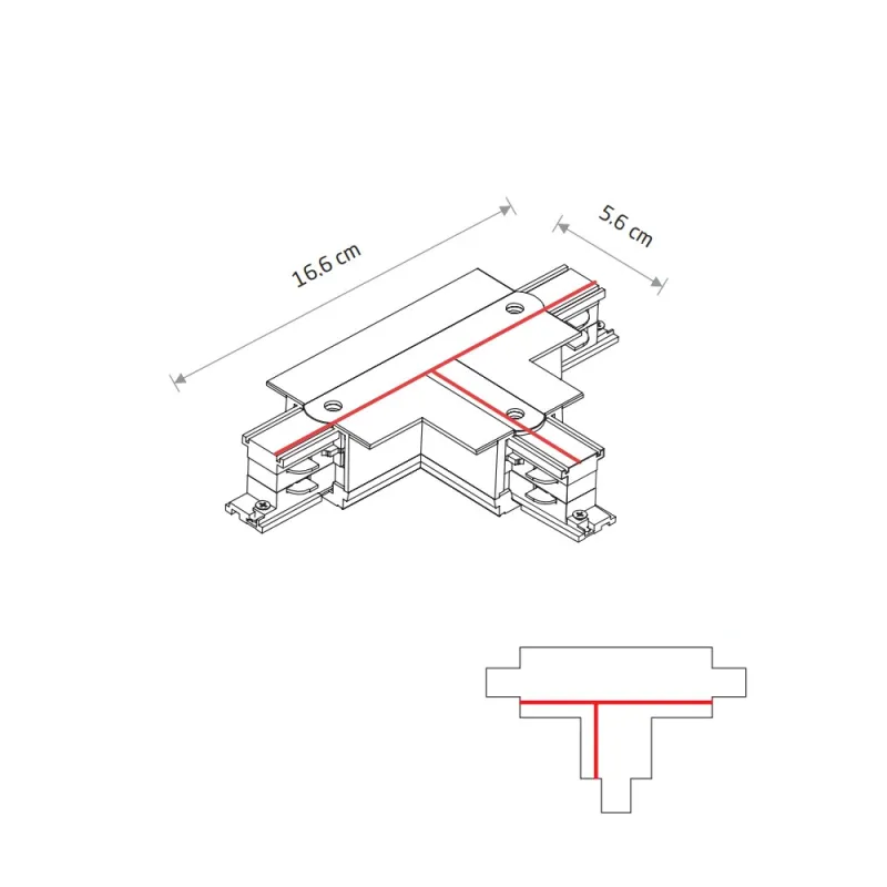 З'єднувач Nowodvorski 8246 CTLS Recessed Power T Connector Right 1 T-R1 IP20 чорний