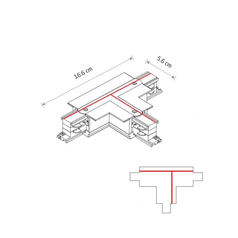 З'єднувач Nowodvorski 8247 CTLS Recessed Power T Connector Left 1 T-R1 IP20 білий