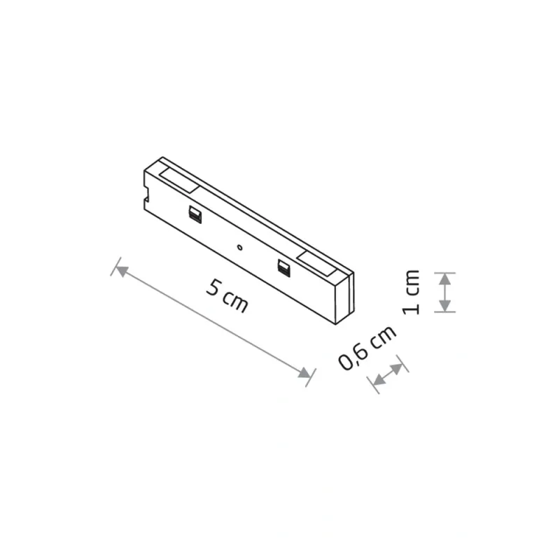 З'єднувач прямий лінійний для треків Nowodvorski 11734 NANO-LVM Straight Conductive Module IP20 чорний