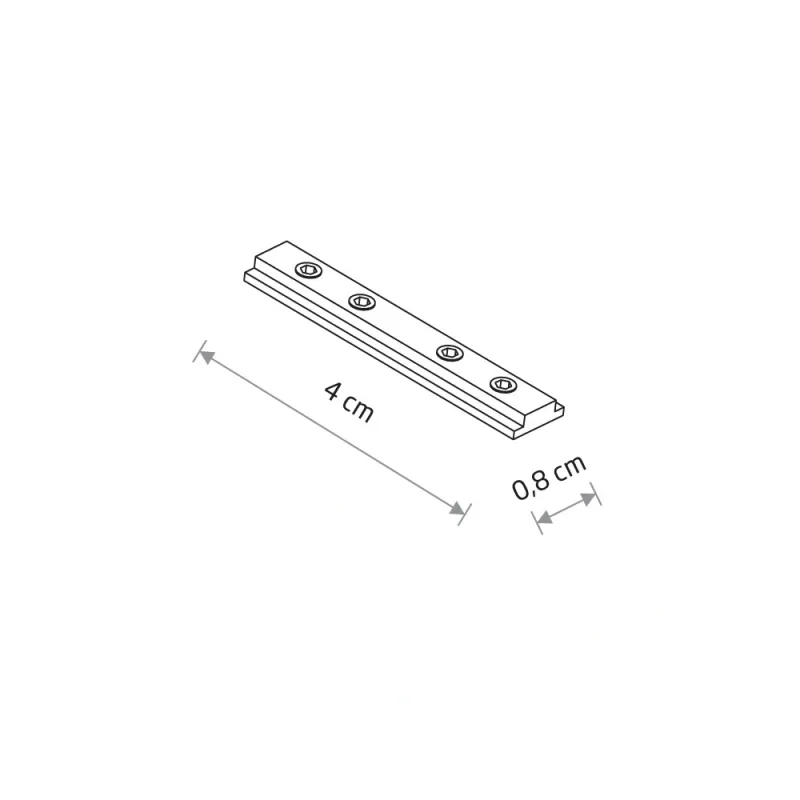 З'єднувальна пластина магнітного треку Nowodvorski 11726 NANO-LVM Track Buckle IP20 чорна