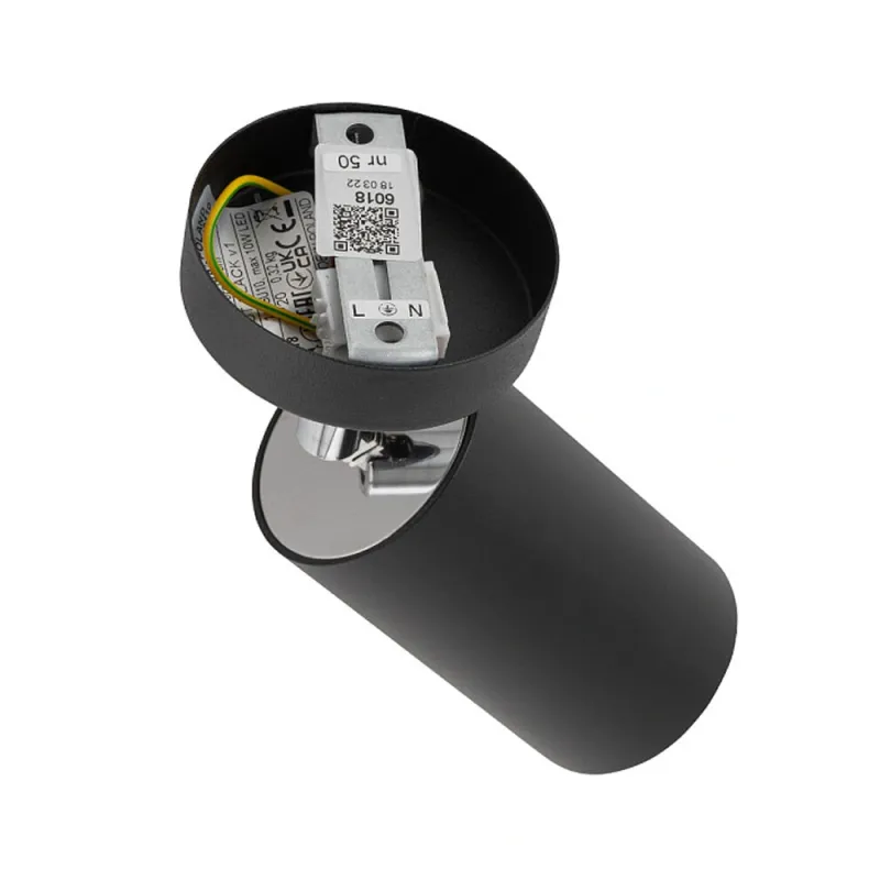 Світильник поворотний, спот Nowodvorski 6018 Eye Spot GU10 1x10W IP20 чорний