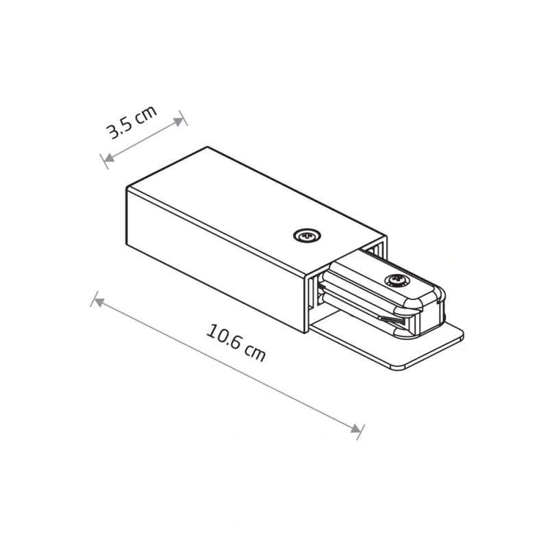 Токоввід Nowodvorski 9462 Profile Power End Cap IP20 білий