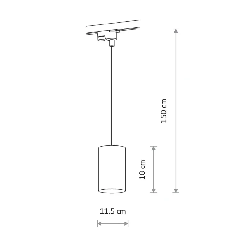 Трековий світильник Nowodvorski 8823 Profile Bit GU10, ES111 1x15W IP20 чорний