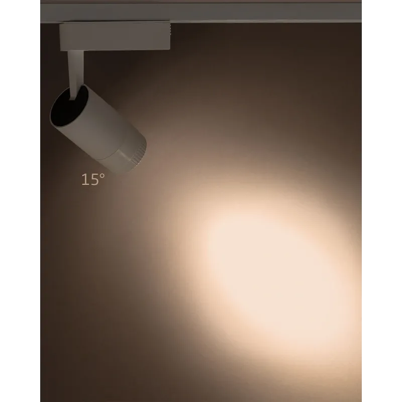 Трековий світильник Nowodvorski 7623 Profile Zoom LED 1x9W 3000K 600Lm IP20 білий