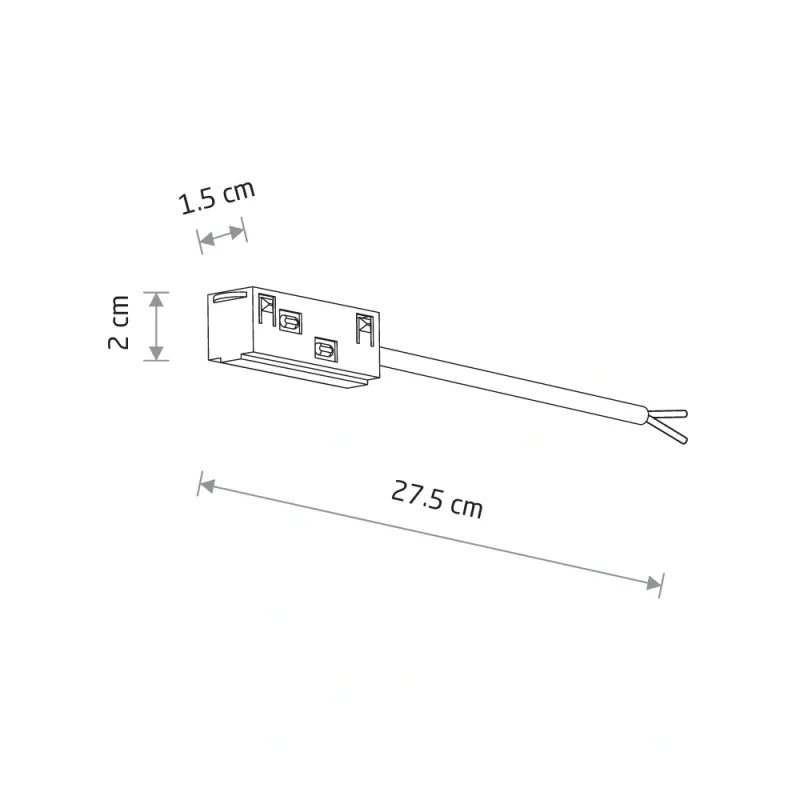 Ввід живлення Nowodvorski 10168 LVM Outside Power Supply Conductive Module IP20 чорний