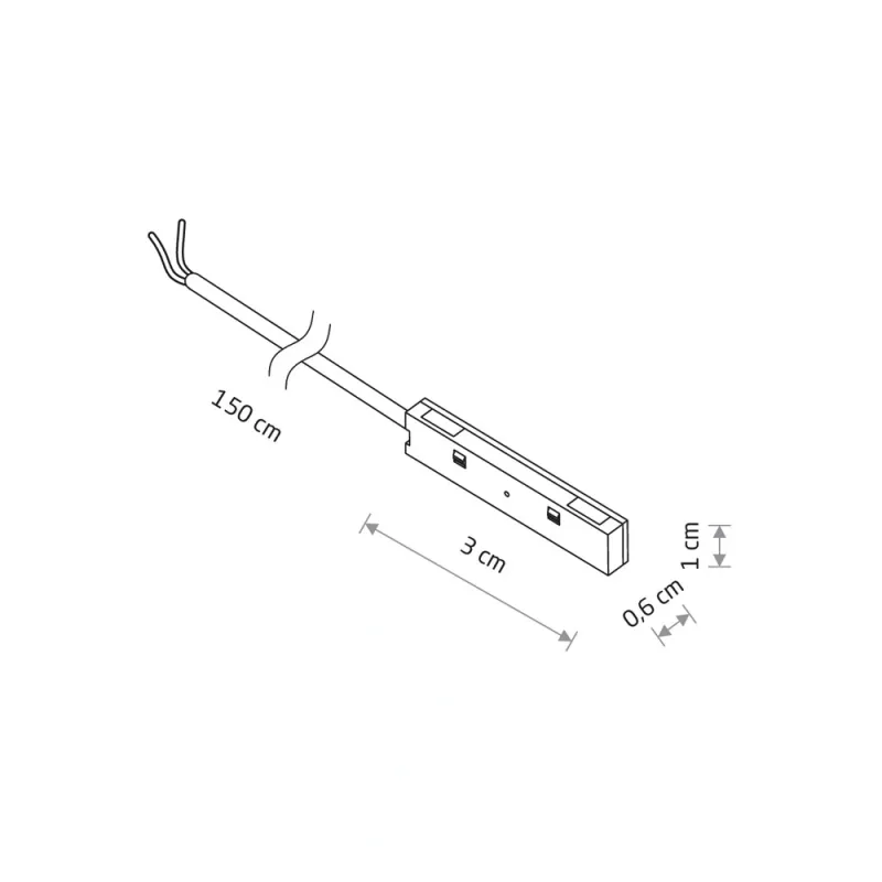 Ввід живлення Nowodvorski 11736 NANO-LVM Outside Power Supply Conductive Module IP20 чорний