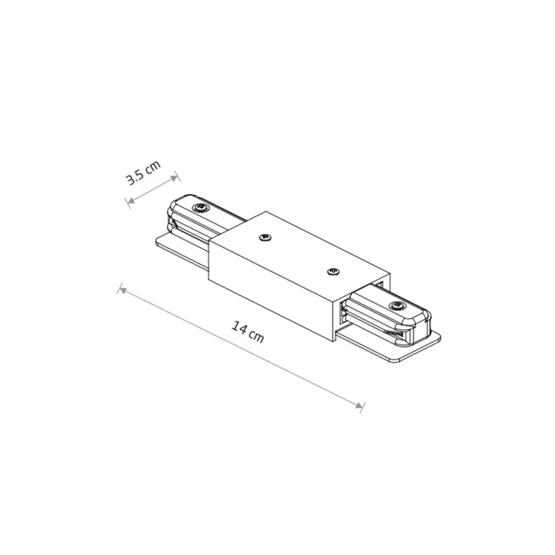 Ввід живлення Nowodvorski 10226 Profile Power Straight Connector IP20 чорний