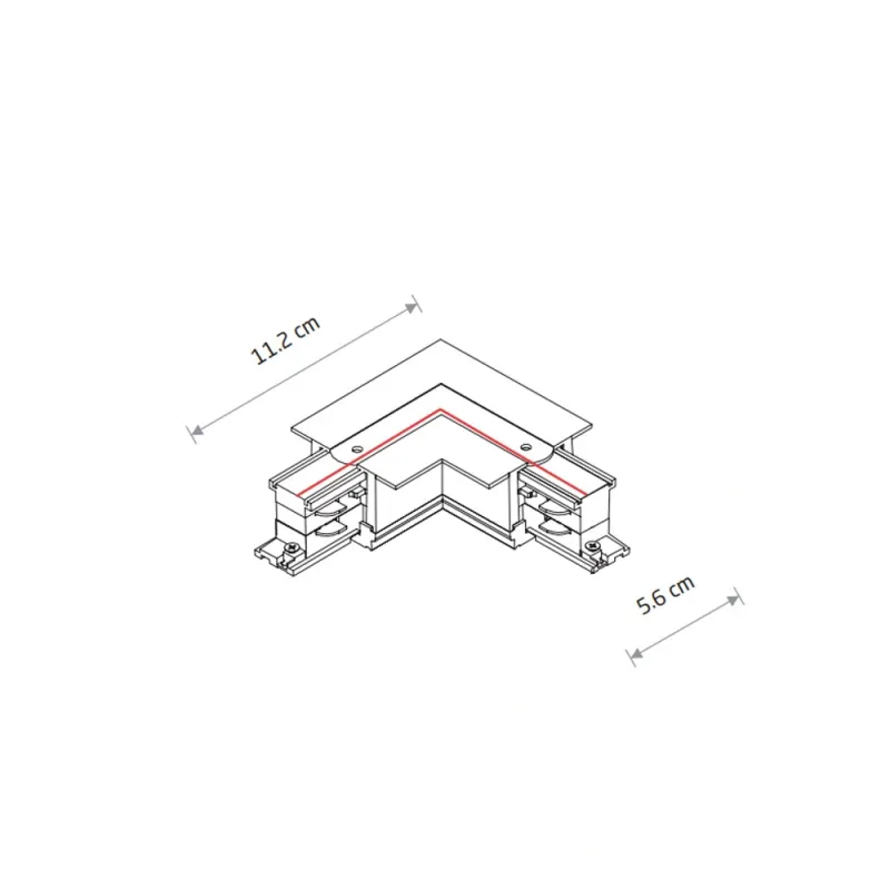 З'єднувач кутовий Nowodvorski 8230 CTLS Recessed Power L Connector Right IP20 білий