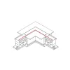З'єднувач кутовий Nowodvorski 8230 CTLS Recessed Power L Connector Right IP20 білий