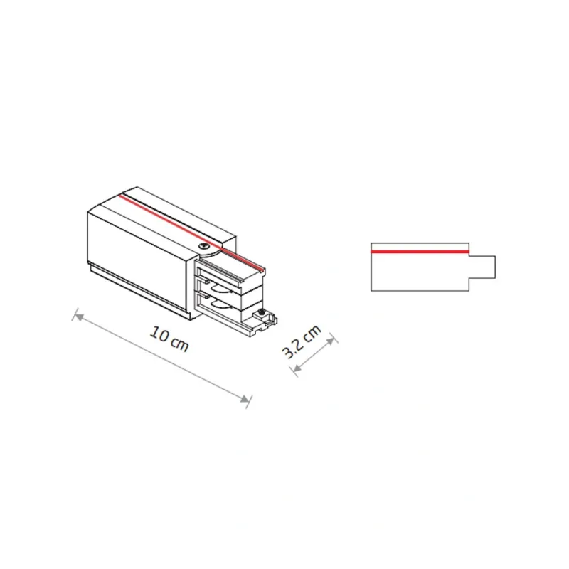 Ввід живлення Nowodvorski 8232 CTLS Power End Cap Left білий