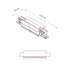 З'єднувач Nowodvorski 8685 CTLS Recessed Power Straight Connector IP20 чорний