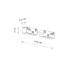 З'єднувач прямий Nowodvorski 10167 LVM Straight Conductive Module IP20 чорний