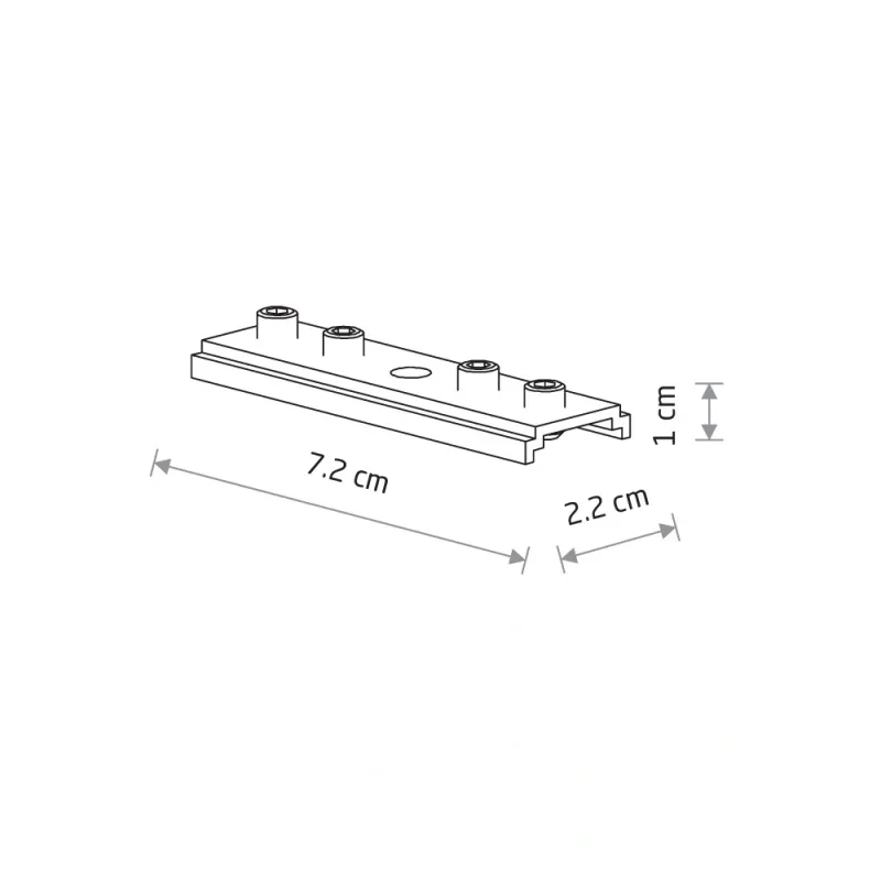 З'єднувальна пластина магнітного треку Nowodvorski 10171 LVM Track Buckle IP20 чорний