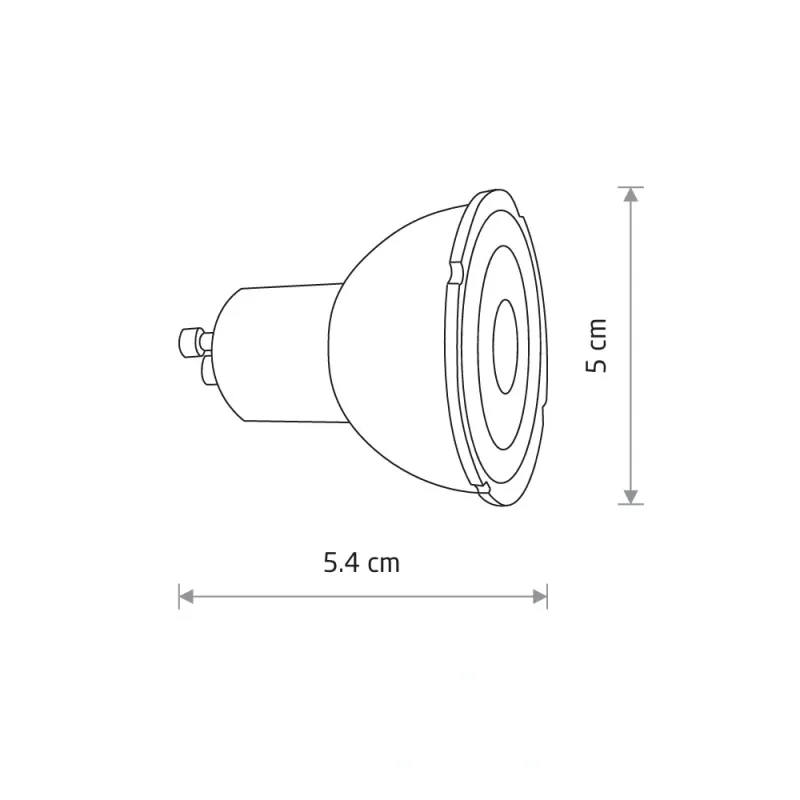 Світлодіодна лампочка Nowodvorski 9178 Reflector LED GU10 1x7W 4000K 600Lm IP20 біла