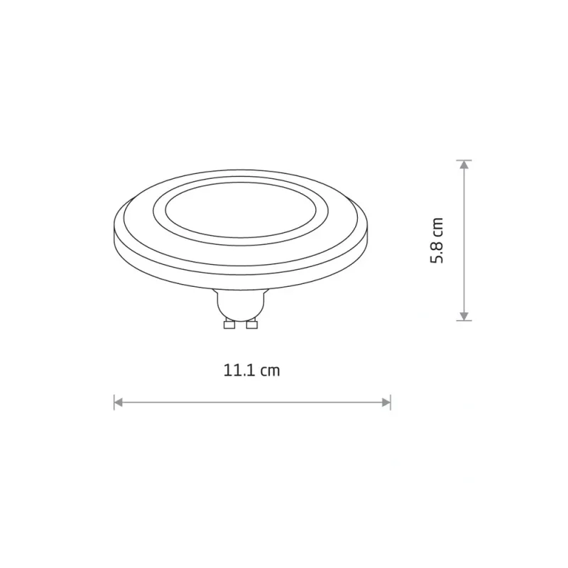 Світлодіодна лампочка Nowodvorski 9211 Reflector LED GU10 1x9W 4000K 900Lm IP20 чорна