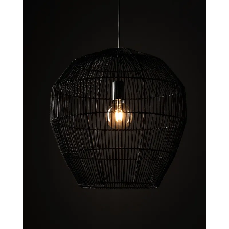 Підвісний світильник, люстра Nowodvorski 11167 Haiti M E27 1x25W IP20 чорний