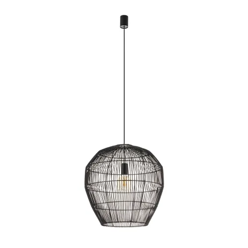Підвісний світильник, люстра Nowodvorski 11167 Haiti M E27 1x25W IP20 чорний