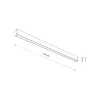 Вуличний світильник Nowodvorski 11362 Outline LED L 1x50W 3000K 3000Lm IP44 чорний