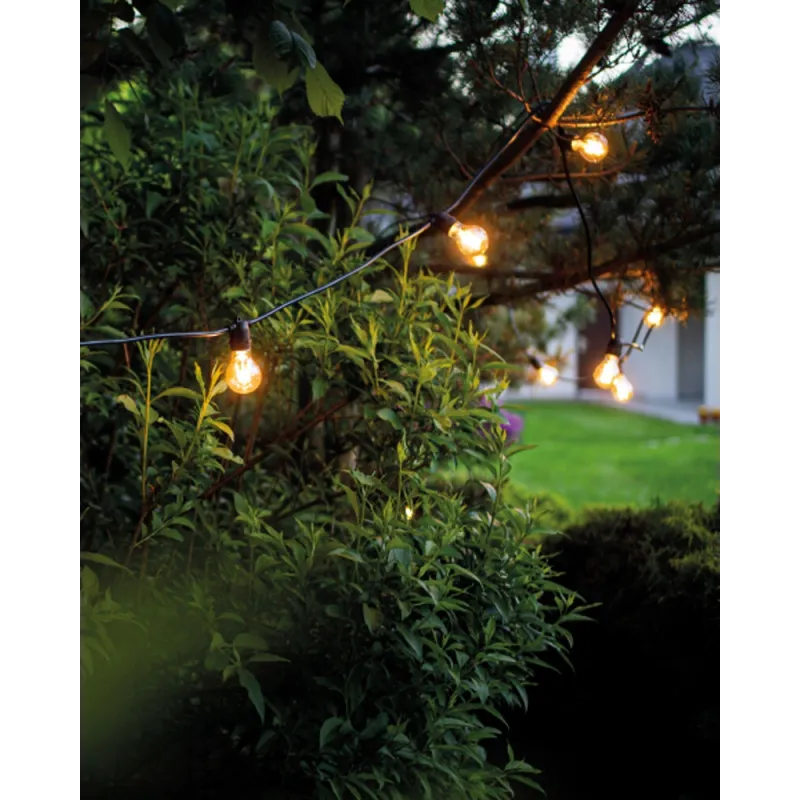 Гірлянда Nowodvorski 7872 Festoon Lights E27 15x15W IP65 чорний