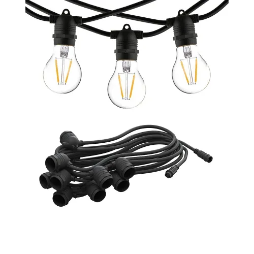 Гірлянда Nowodvorski 7872 Festoon Lights E27 15x15W IP65 чорний
