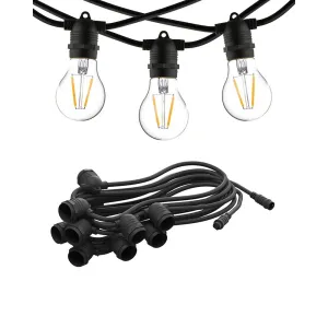 Гірлянда Nowodvorski 7873 Festoon Lights E27 10x15W IP65 чорний Nowodvorski код: 004121