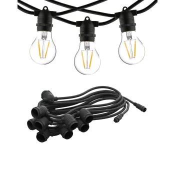 Гірлянда Nowodvorski 7873 Festoon Lights E27 10x15W IP65 чорний Nowodvorski код: 004121