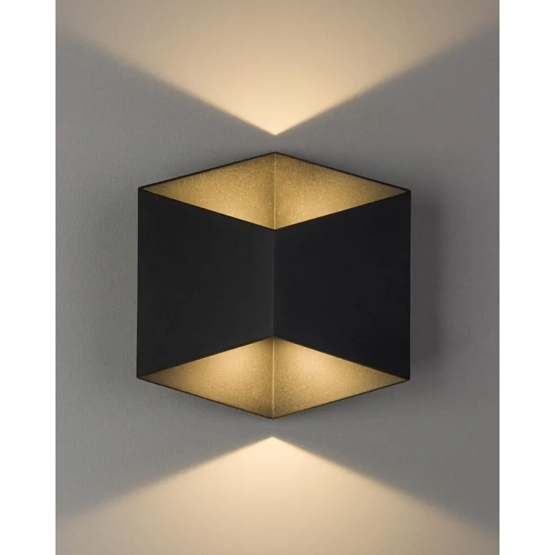 Вуличний світильник Nowodvorski 8142 Triangles LED 2x5W 3000K 700Lm IP54 чорний