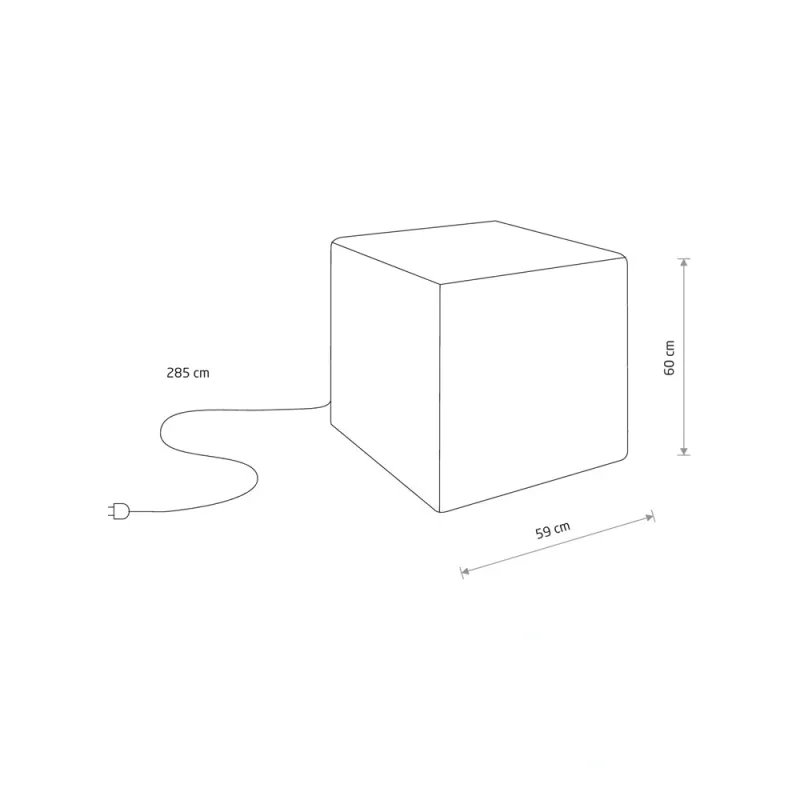 Вуличний світильник Nowodvorski 8965 Cumulus Cube L E27 1x25W IP44 білий