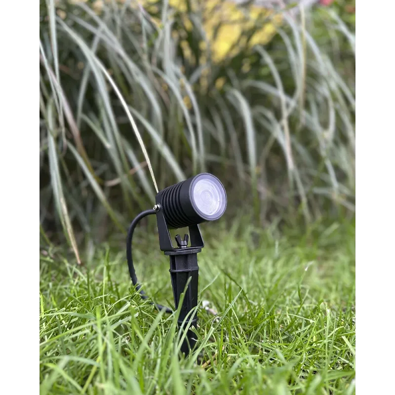 Вуличний світильник Nowodvorski 9100 Spike LED M 1x5W 3000K 300Lm IP54 чорний