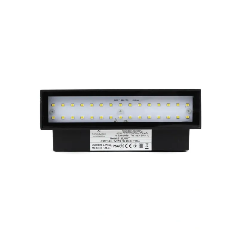 Вуличний світильник Nowodvorski 9122 Unit LED 2x5W 3000K 727Lm IP54 чорний