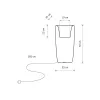Вуличний світильник Nowodvorski 9712 Flowerpot M E27 1x25W IP44 білий