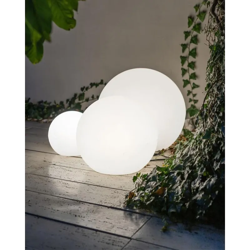 Вуличний садовий світильник куля Nowodvorski 9714 Cumulus XL E27 1x25W IP44 білий