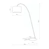 Торшер Nowodvorski 4963 Alice E27 1x25W IP20 чорний