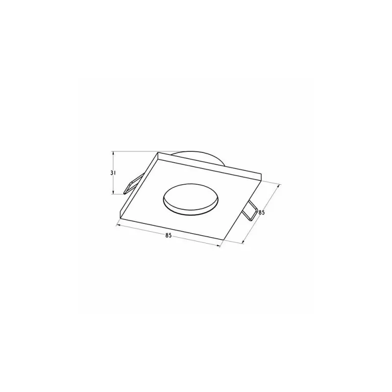 Точковий світильник Zuma Line 5905316608641 Chipo GU10 1x50W IP54