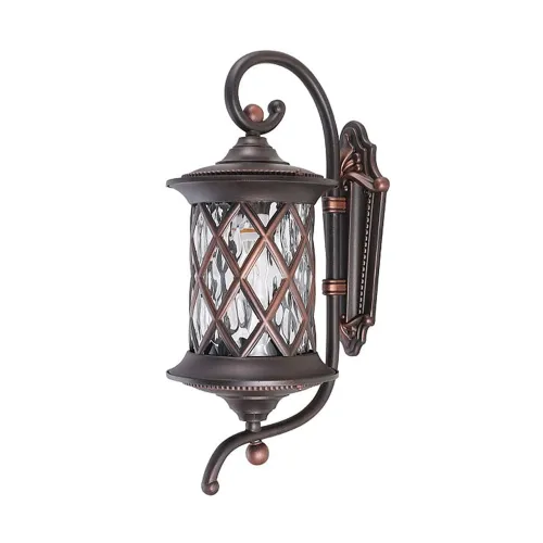 Вуличний світильник Nowodvorski 6911 Lantern E27 1x25W IP23 чорний із мідною патиною