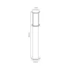 Вуличний світильник Nordlux 2218308031 Linton E27 1x15W IP54 сріблястий