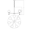Люстра Edlin PL321168-7 Natano E14 7x12W IP20 хром 32205329