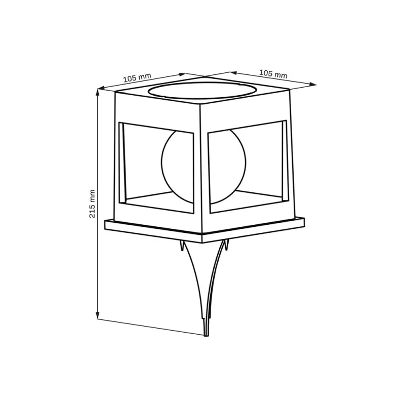 Вуличний світильники Goldlux Cubo 329486