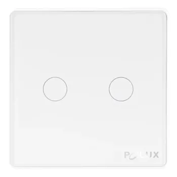 Подвійний сенсорний вимикач Sanico Goldlux Wi-Fi SMART білий з конденсатором TUYAsmart IP20 – 314345