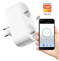 Sanico Goldlux Wi-Fi SMART подвійна розетка TUYAsmart IP20 – 315922