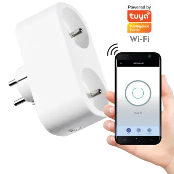 Sanico Goldlux Wi-Fi SMART подвійна розетка TUYAsmart IP20 – 315922