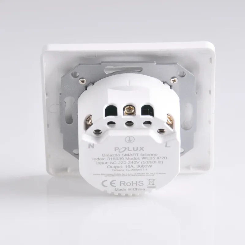 Sanico Goldlux Wi-Fi SMART розетка прихованого монтажу TUYAsmart IP20 – 315939