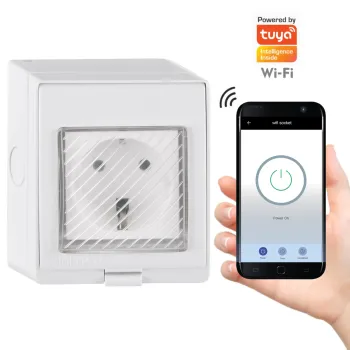 Sanico Goldlux Wi-Fi SMART розетка поверхневого монтажу TUYAsmart IP55 – 316011