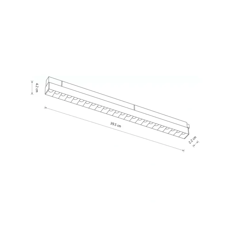 Магнітний трековий світильник Nowodvorski 11631 LVM Focus LED 1x15W 4000K 1400Lm IP20 білий