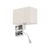 Бра, настінний світильник Nowodvorski 11785 Hotel Mood E27+LED 2x10W+2.2W 4000K IP20 світло-бежевий