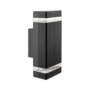 Вуличний світильник Goldlux 307866 Gilbert GU10 2x10W IP44 чорний