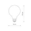 Світлодіодна лампочка Nowodvorski 9177 Bulb Glass Ball LED E27 1x8W 3000K 840Lm IP20 біла