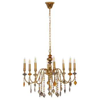 Люстра Edlin PL2416-8 Vanessa E14 8x12W IP20 золотий 32205341
