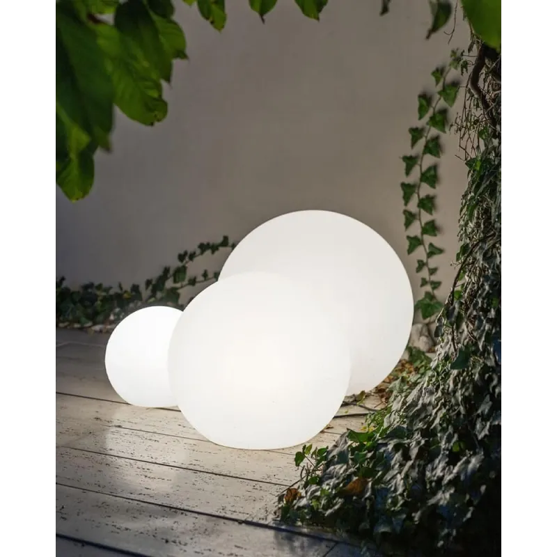 Вуличний садовий світильник куля Nowodvorski 6977 Cumulus M E27 1x25W IP44 білий